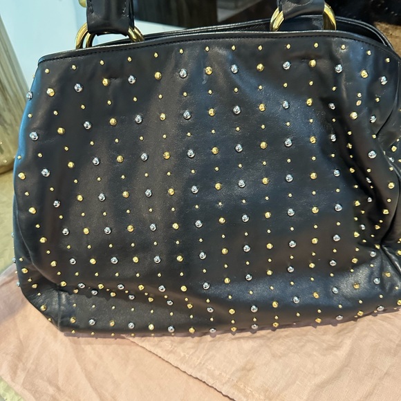 Miu Miu gold and silver studded shoulder bag - Picture 3 of 9